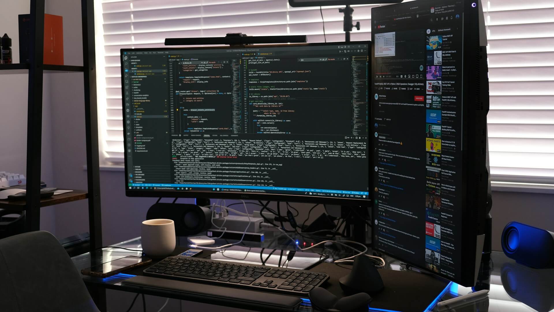 Developer screen with AI coding assistant